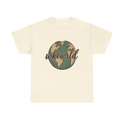 Woke World Tee — Vintage Earth Globe Graphic T-Shirt