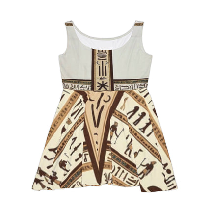 Egyptian Hieroglyph Dress - Vintage Ancient Egypt Print