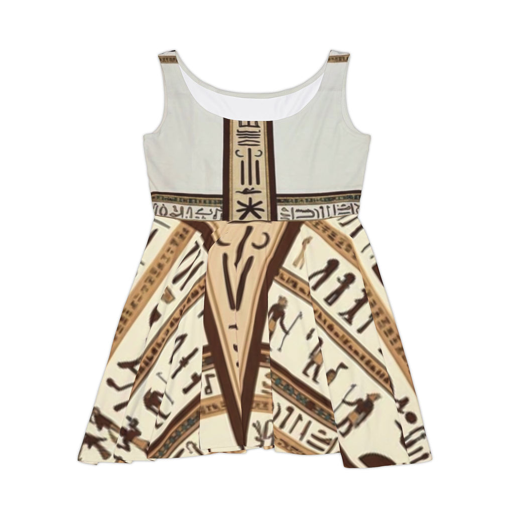 Egyptian Hieroglyph Dress - Vintage Ancient Egypt Print