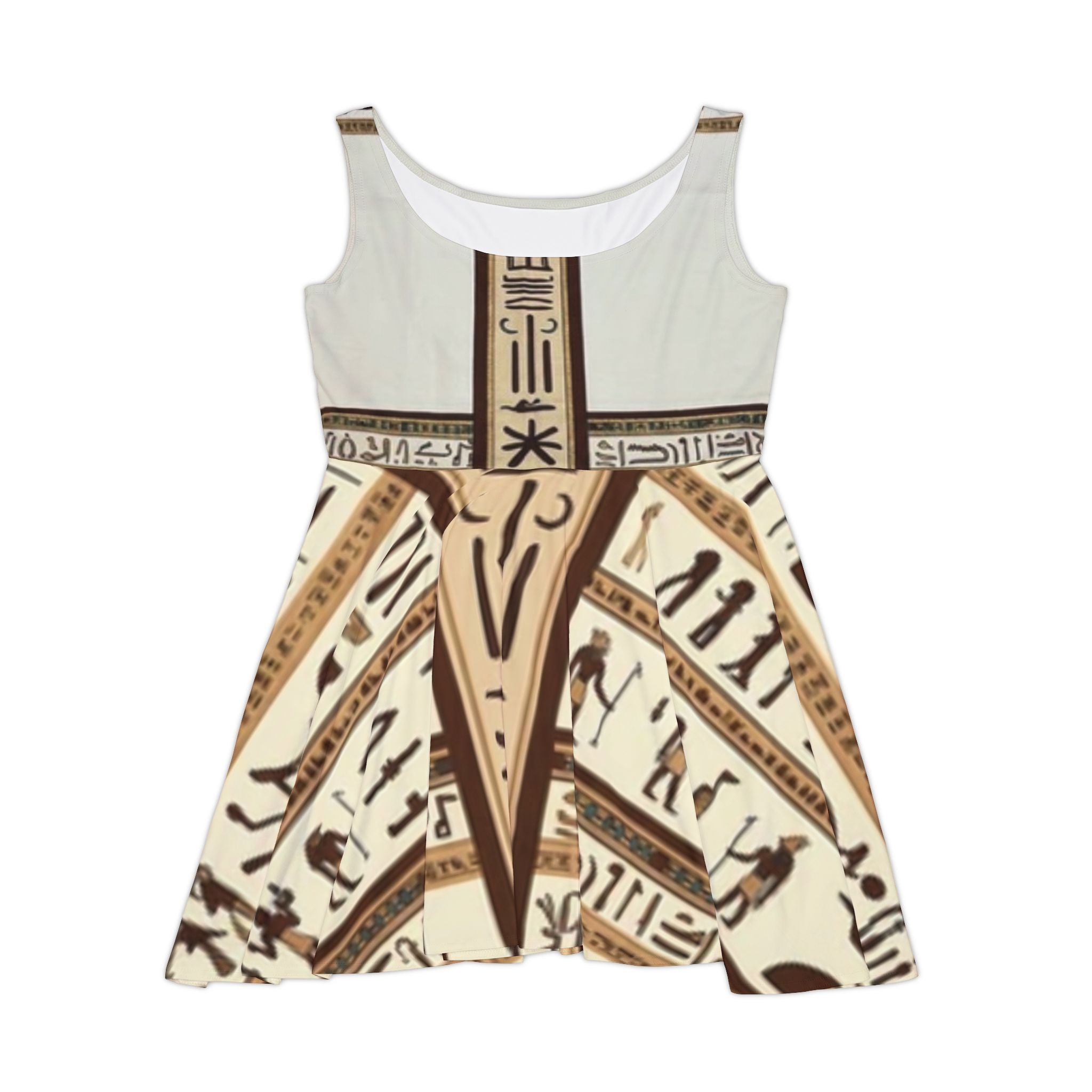 Egyptian Hieroglyph Dress - Vintage Ancient Egypt Print