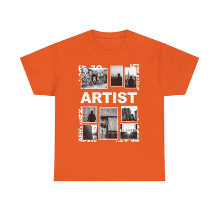 Artist Photo Collage Tee — "ARTIST" Graphic T-Shirt
