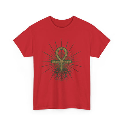 Root Chakra Grounded Ankh T-Shirt (Unisex)