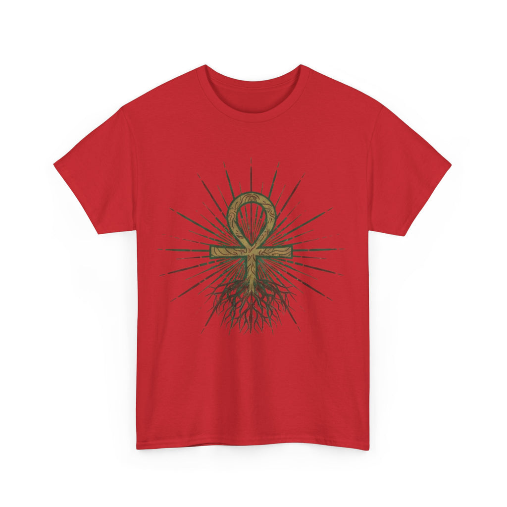 Root Chakra Grounded Ankh T-Shirt (Unisex)