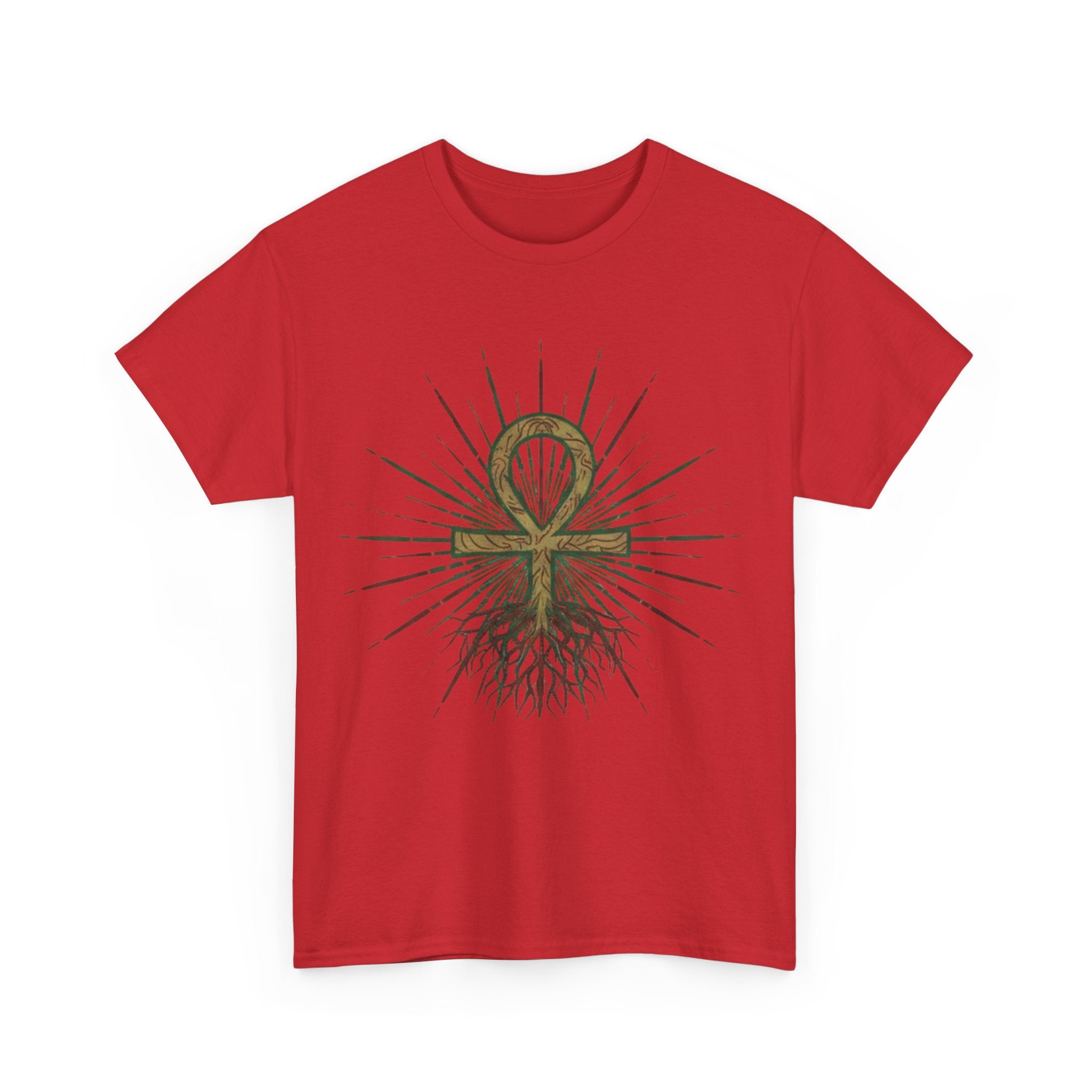 Root Chakra Grounded Ankh T-Shirt (Unisex)
