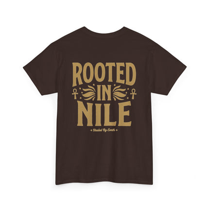 Rooted in Nile T-Shirt — Egyptian Ankh Plant Vibe Tee