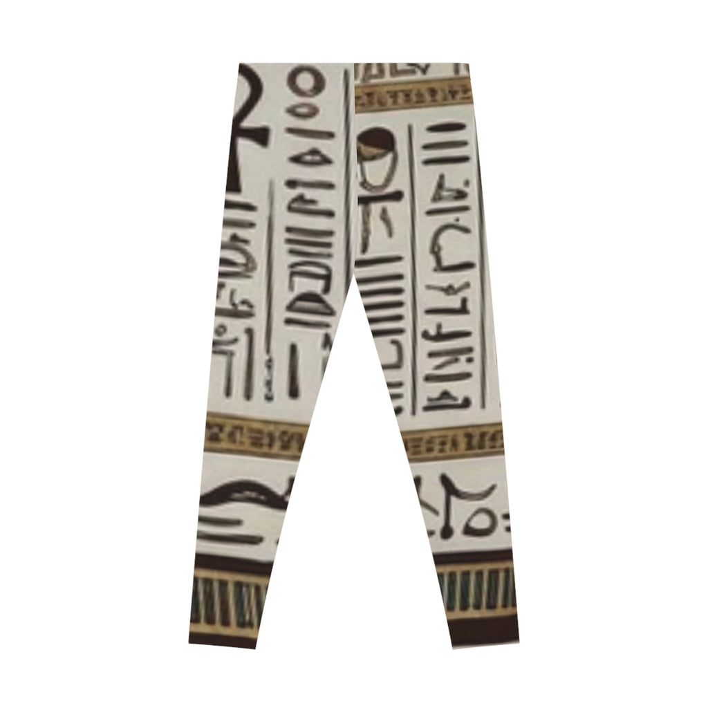 Egyptian print Leggings — Vintage Egyptian Art All-Over Print