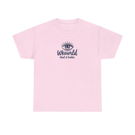 Eye Logo T‑Shirt — Wkewrld "Heal & Evolve" Graphic Tee