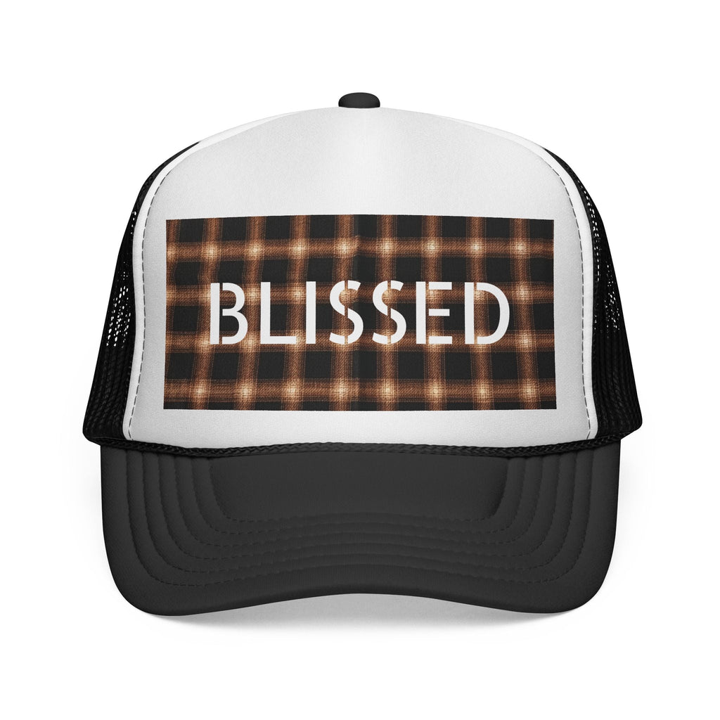 Blissed Plaid Trucker Cap