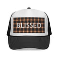 Blissed Plaid Trucker Cap