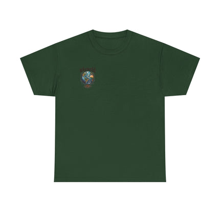 Earth Tree Graphic Tee — "WKE WRLD" Vintage Globe Design