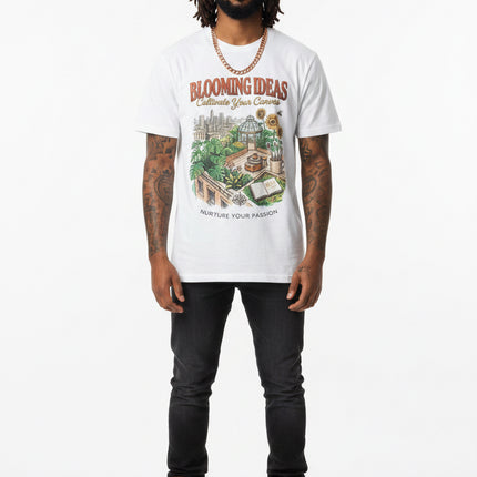 Blooming Ideas Garden Tee — "Cultivate Your Canvas" Graphic T-Shirt