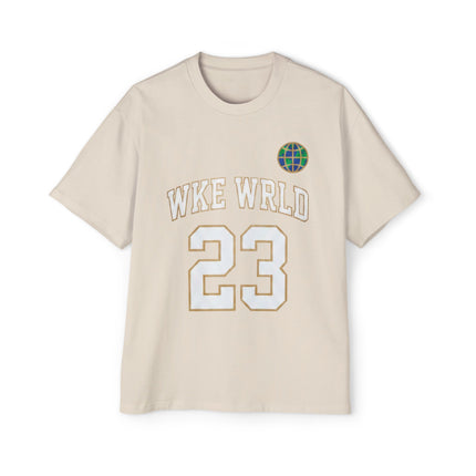 Wkewrld jersey Themed Oversized Tee — Graphic Money Face Men's Shirt