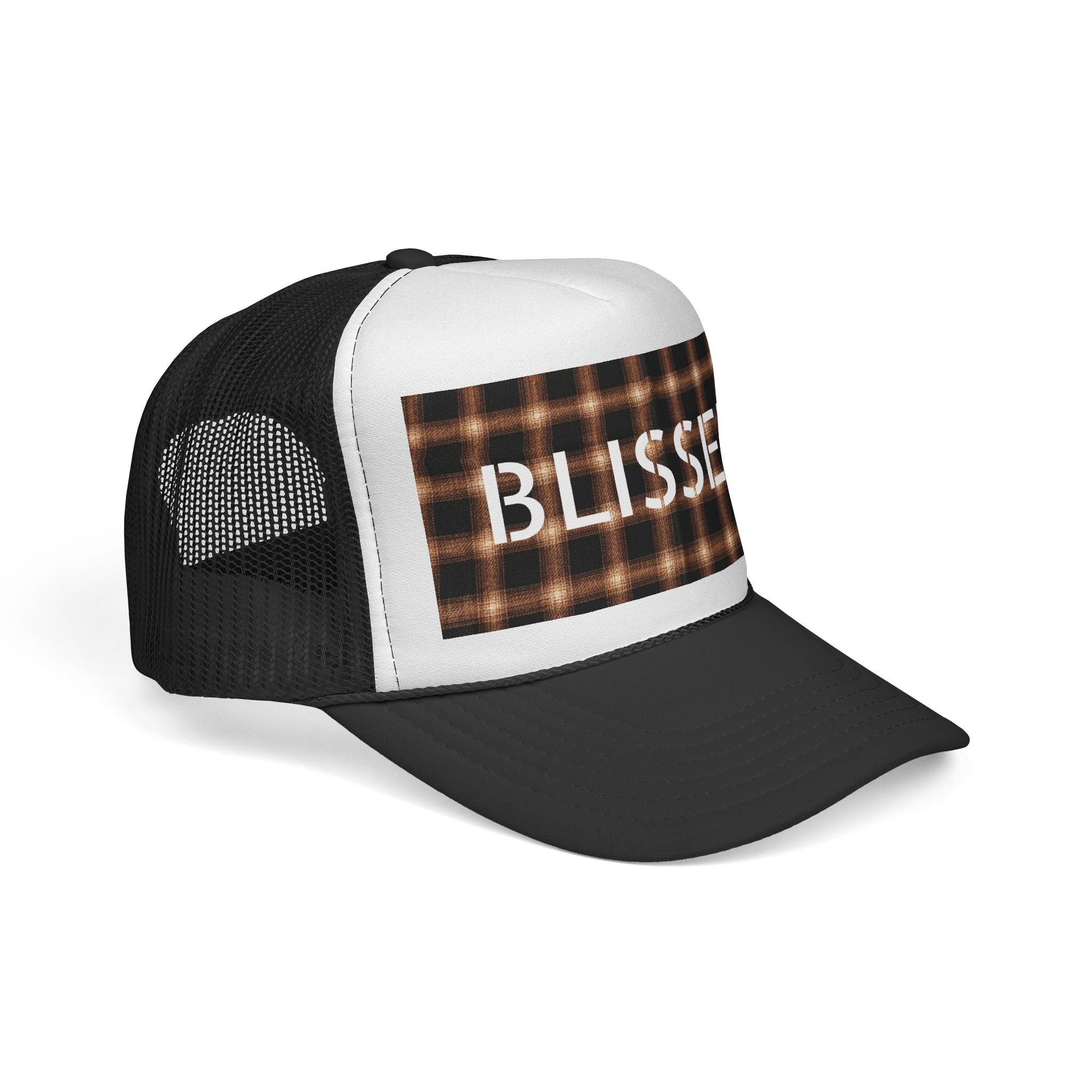 Blissed Plaid Trucker Cap