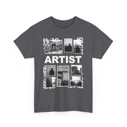 Artist Photo Collage Tee — "ARTIST" Graphic T-Shirt