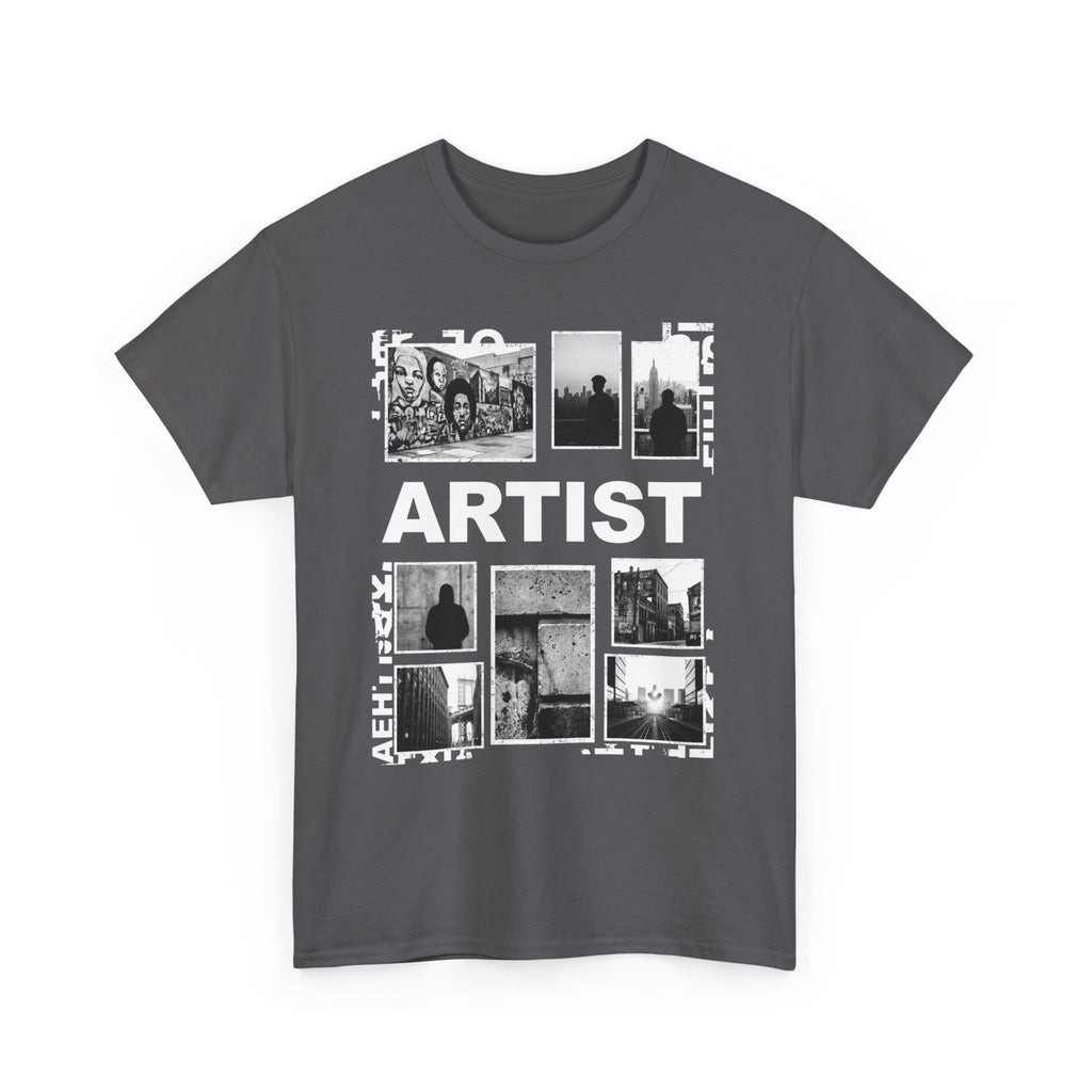 Artist Photo Collage Tee — "ARTIST" Graphic T-Shirt