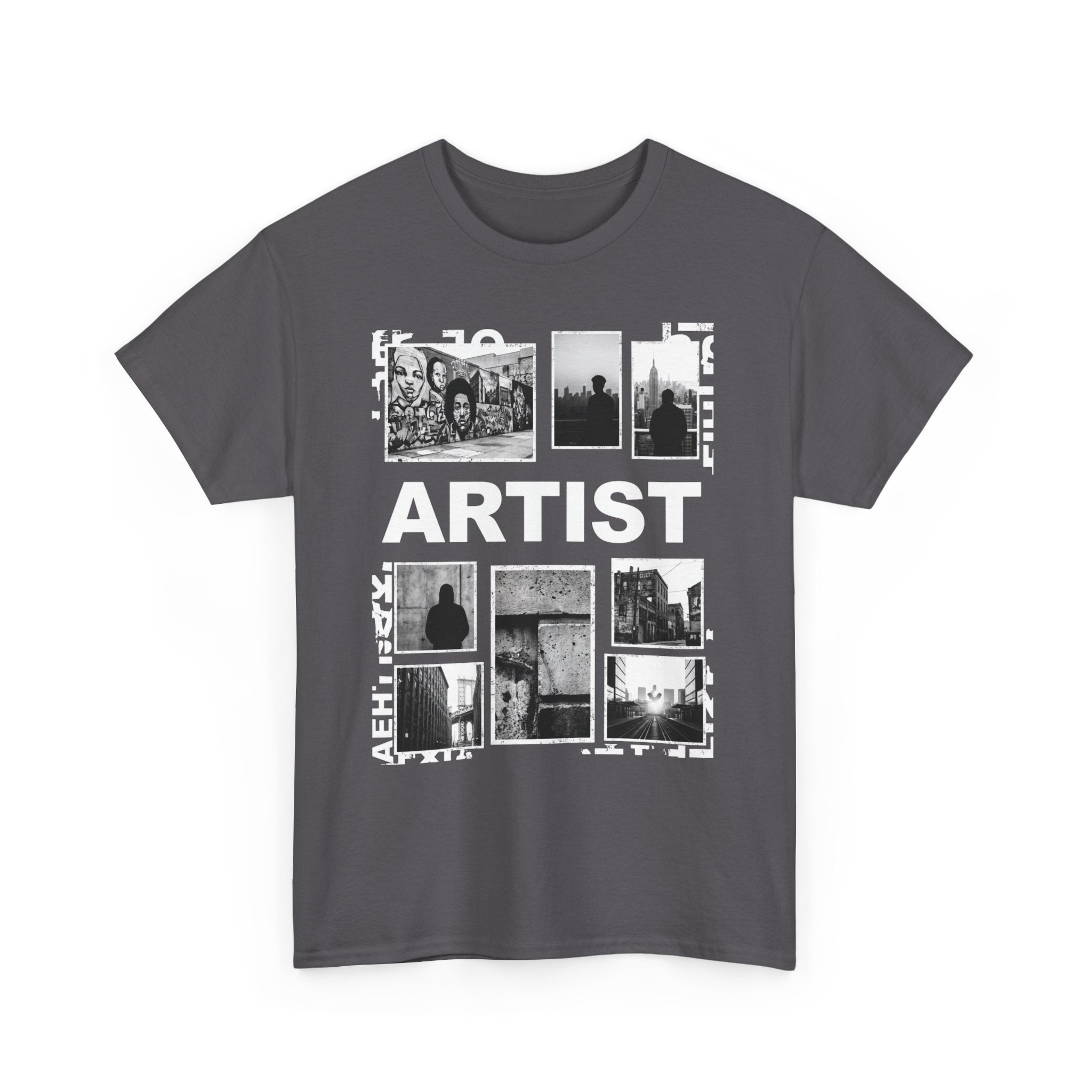 Artist Photo Collage Tee — "ARTIST" Graphic T-Shirt
