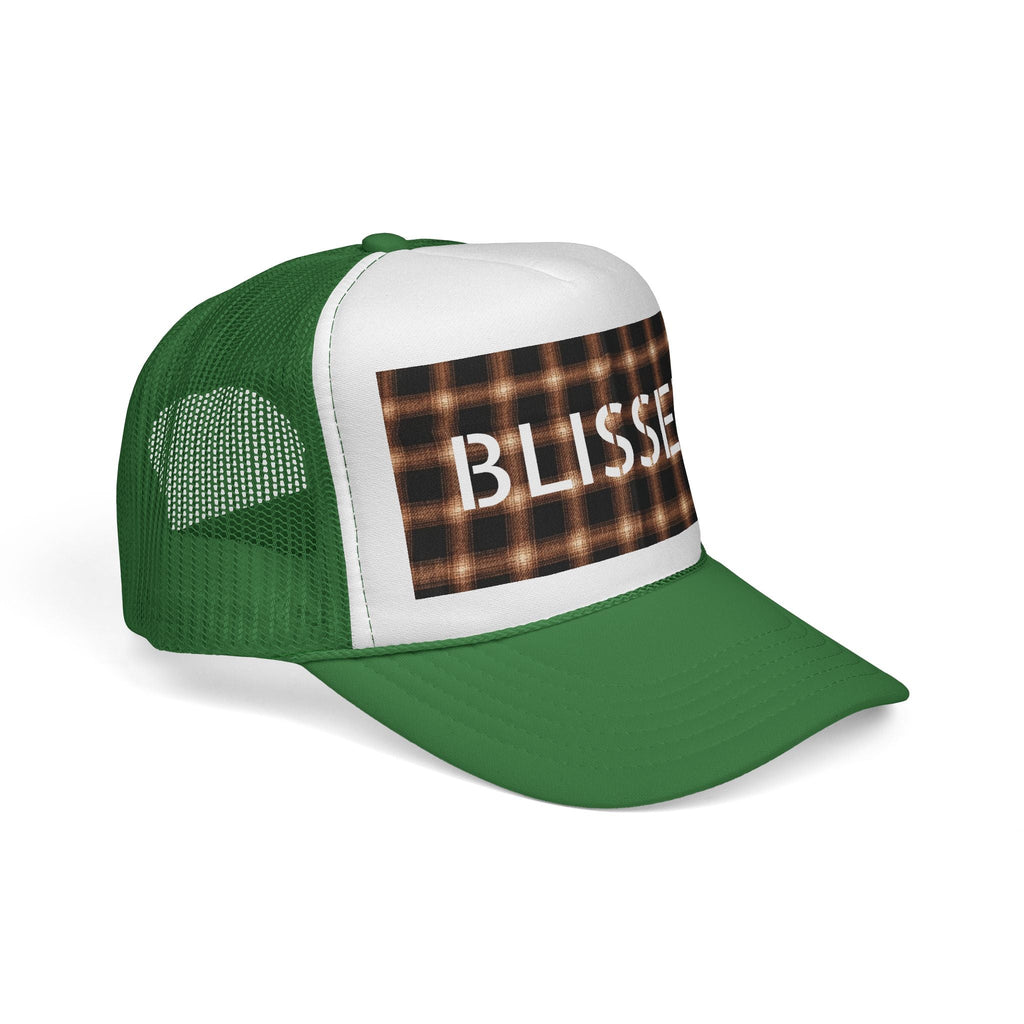 Blissed Plaid Trucker Cap