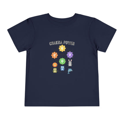Chakra Power Toddler Tee — Colorful Kids Chakra Energy Shirt