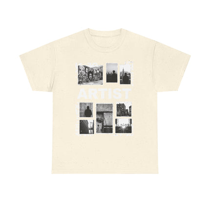 Artist Photo Collage Tee — "ARTIST" Graphic T-Shirt