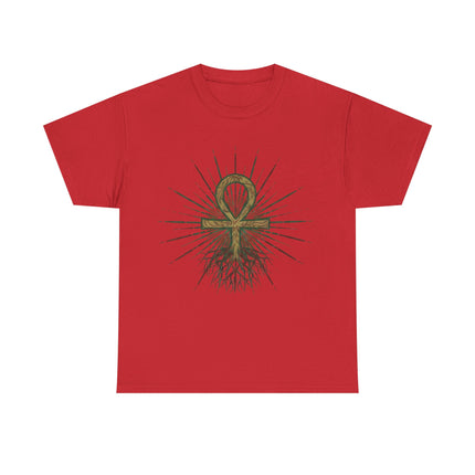 Root Chakra Grounded Ankh T-Shirt (Unisex)
