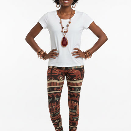 Cosmic African Patterns All-Over Leggings #10