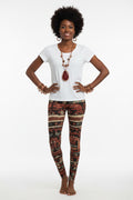 Cosmic African Patterns All-Over Leggings #10