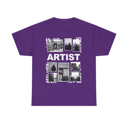 Artist Photo Collage Tee — "ARTIST" Graphic T-Shirt