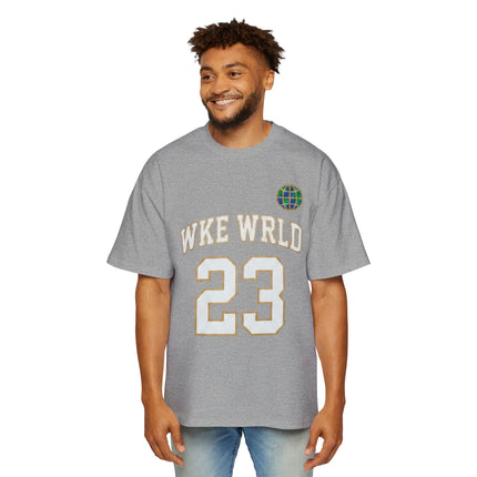 Wkewrld jersey Themed Oversized Tee — Graphic Money Face Men's Shirt
