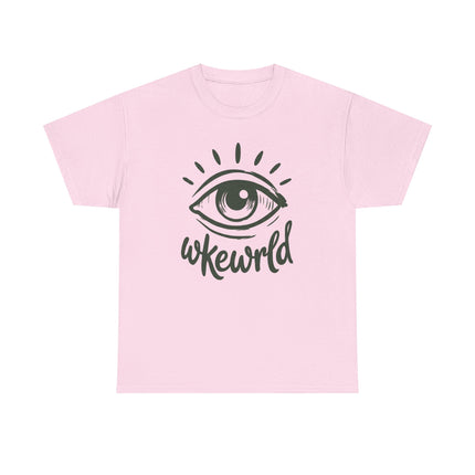 Eye Graphic Tee — 'Woke World' Retro Eye Illustration T‑Shirt
