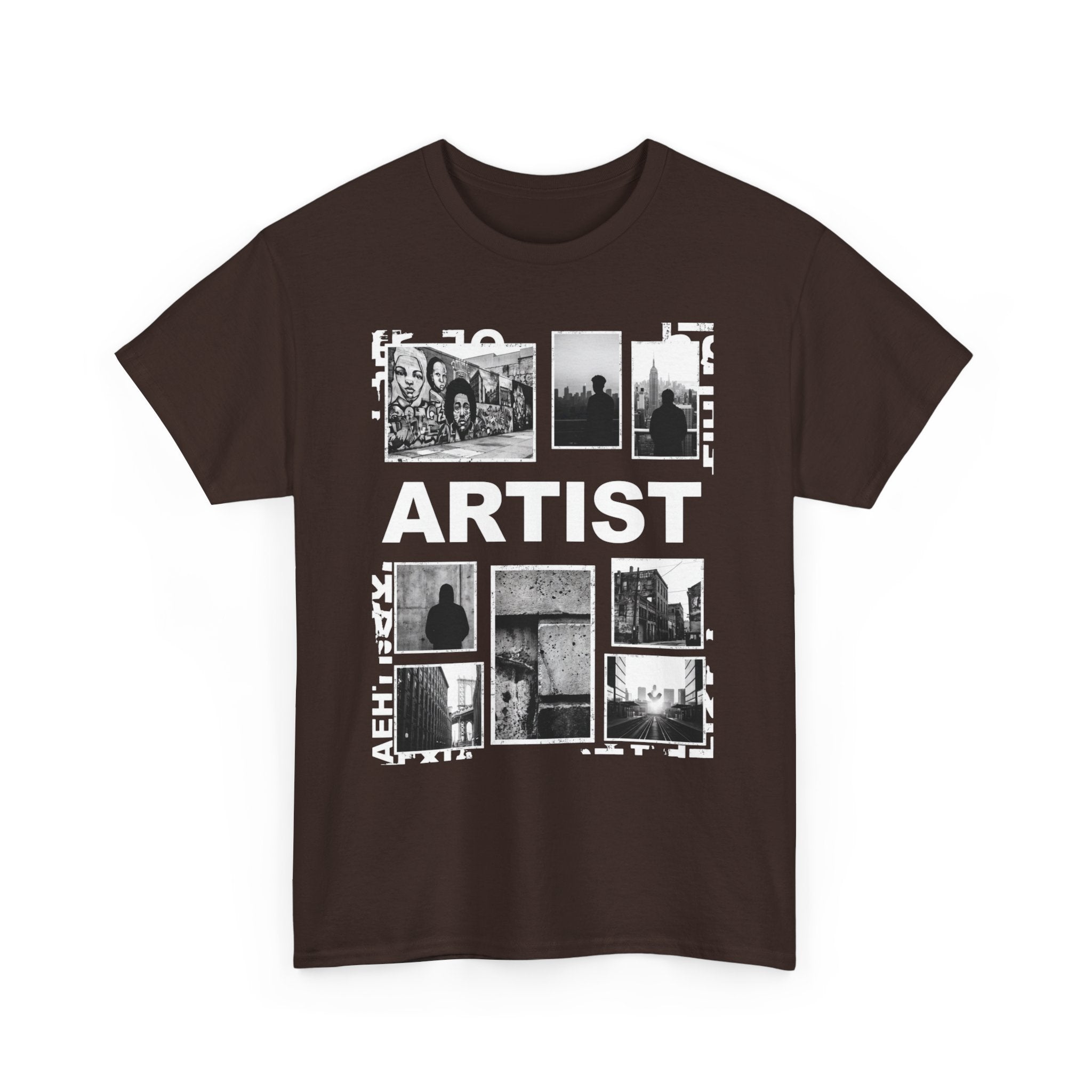 Artist Photo Collage Tee — "ARTIST" Graphic T-Shirt