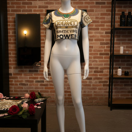 Kemet Themed Crop Tee
