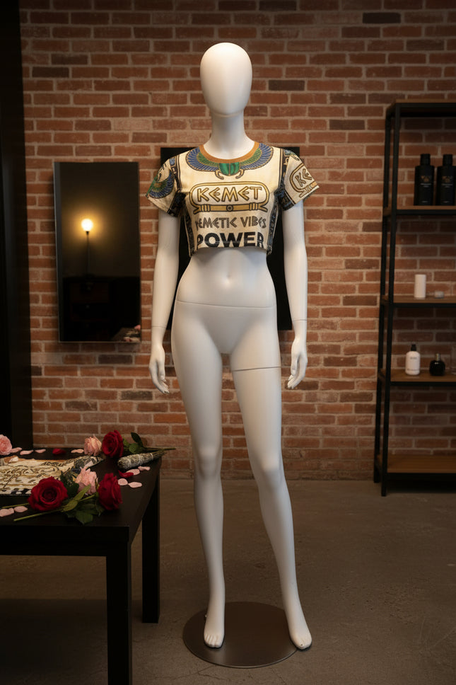 Kemet Themed Crop Tee