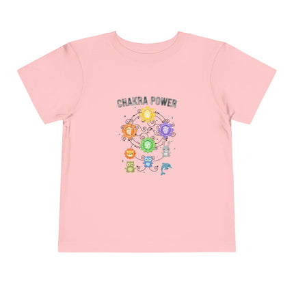 Chakra Power Toddler Tee — Colorful Kids Chakra Energy Shirt