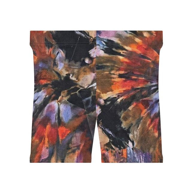Abstract Sunset Tie-Dye Women's Biker Shorts