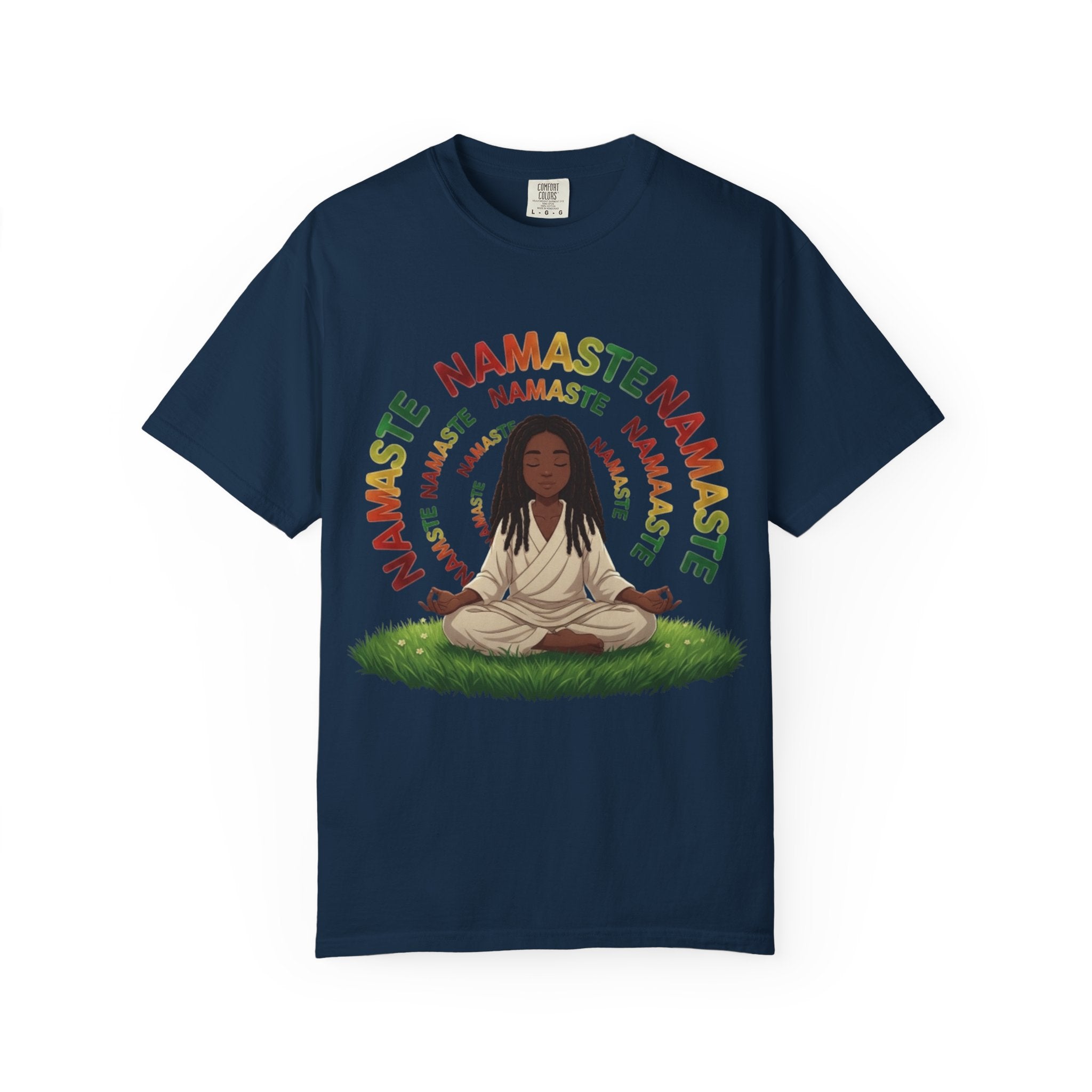Namaste Meditation T-Shirt — Peaceful Yoga Graphic Tee