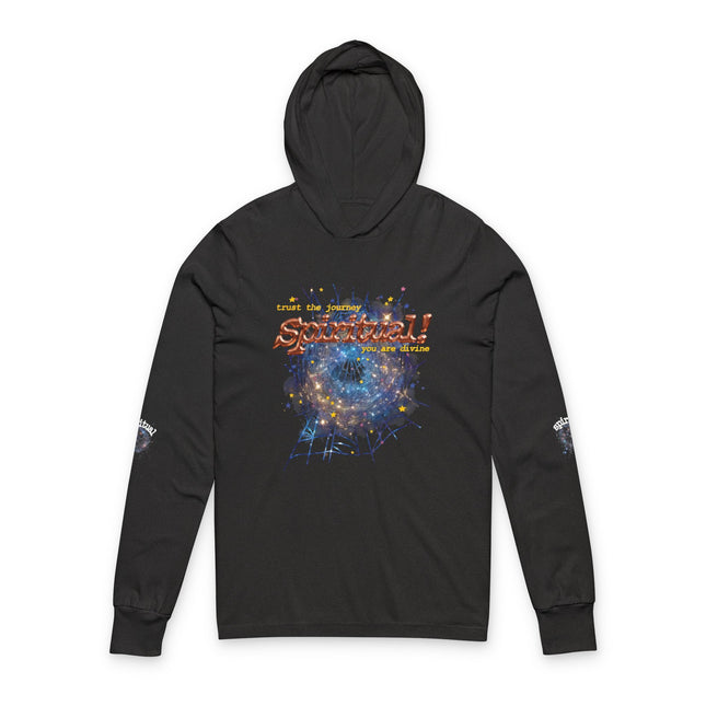 Copper Celestial spiritual Hooded Long Sleeve Tee