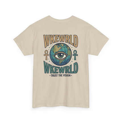 WKEWRLD Graphic Tee — Eye Over Globe "Trust The Vision" Shirt