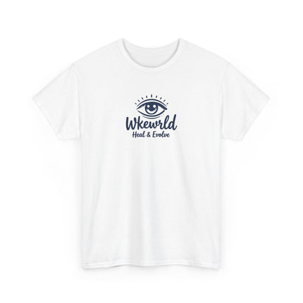 Eye Logo T‑Shirt — Wkewrld "Heal & Evolve" Graphic Tee