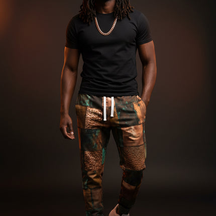 Patina Copper Mosaic Joggers