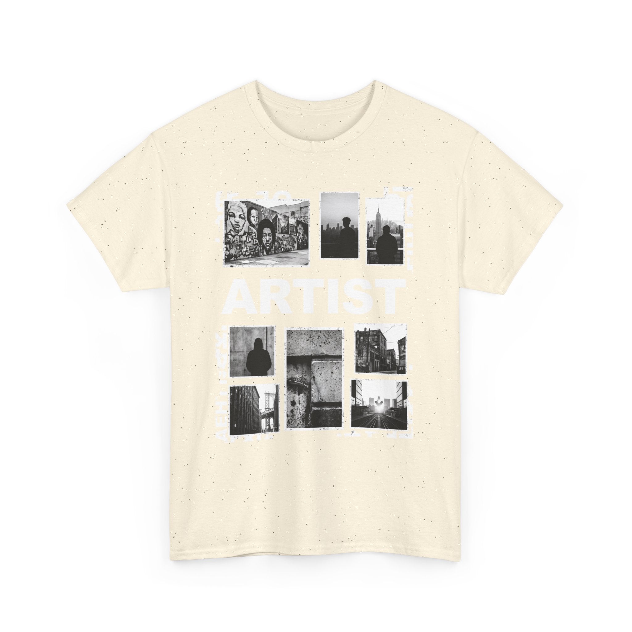 Artist Photo Collage Tee — "ARTIST" Graphic T-Shirt