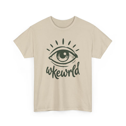 Eye Graphic Tee — 'Woke World' Retro Eye Illustration T‑Shirt