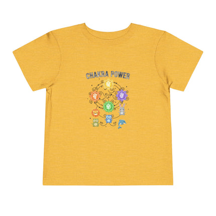 Chakra Power Toddler Tee — Colorful Kids Chakra Energy Shirt