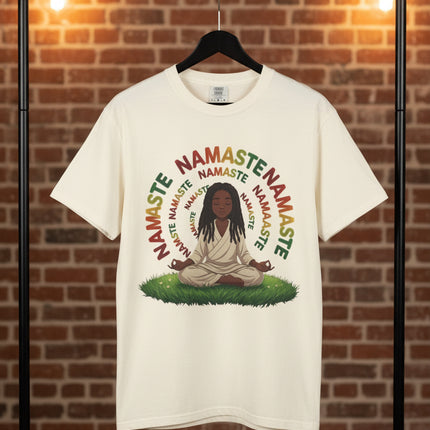 Namaste Meditation T-Shirt — Peaceful Yoga Graphic Tee