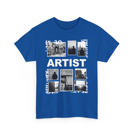 Artist Photo Collage Tee — "ARTIST" Graphic T-Shirt