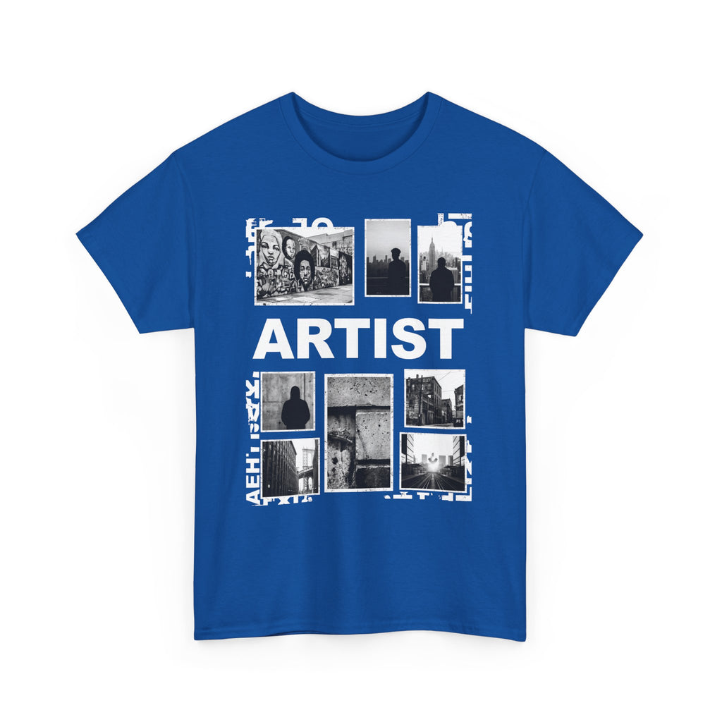 Artist Photo Collage Tee — "ARTIST" Graphic T-Shirt