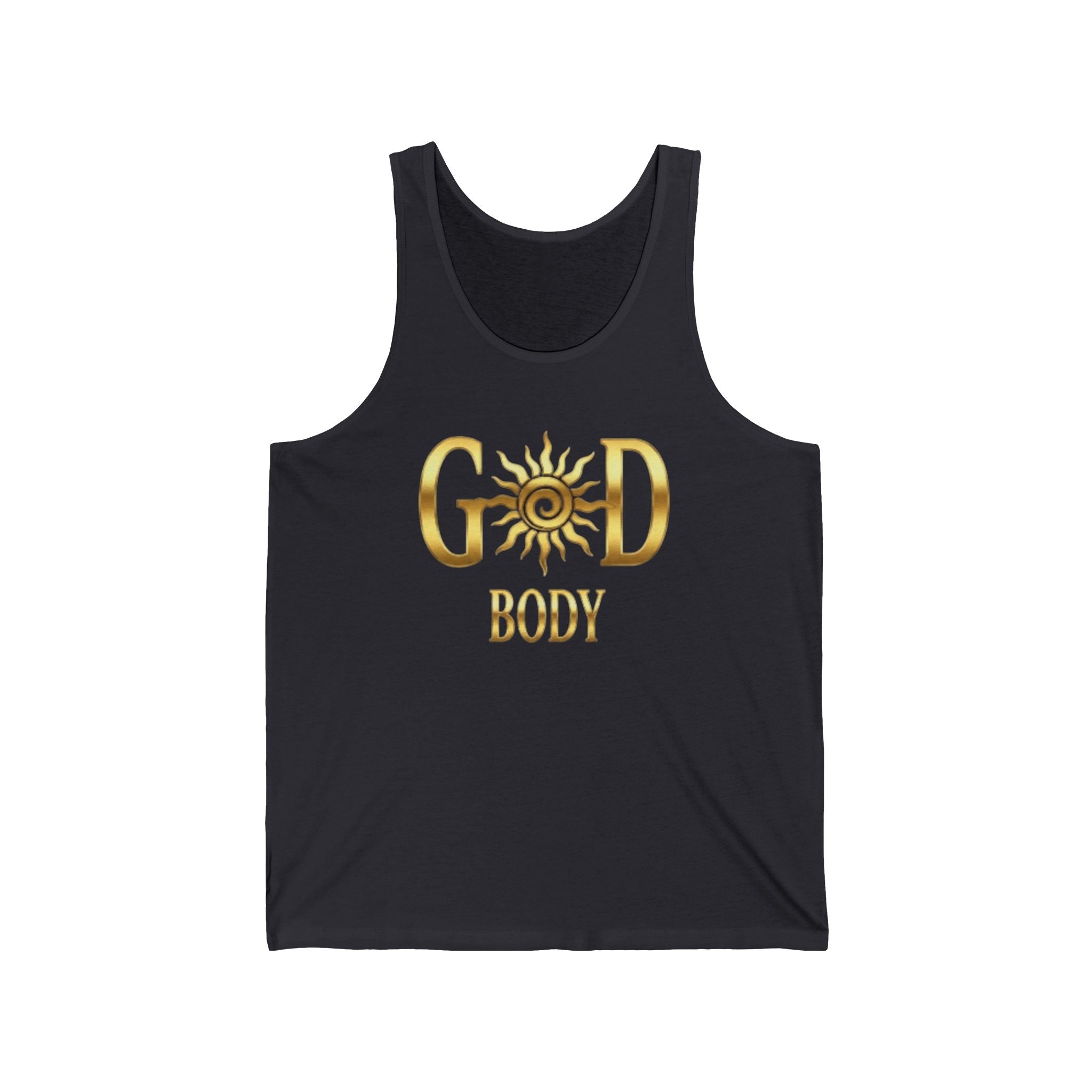 God Body Tank Top — Gold Sun Spiritual Fitness Tank