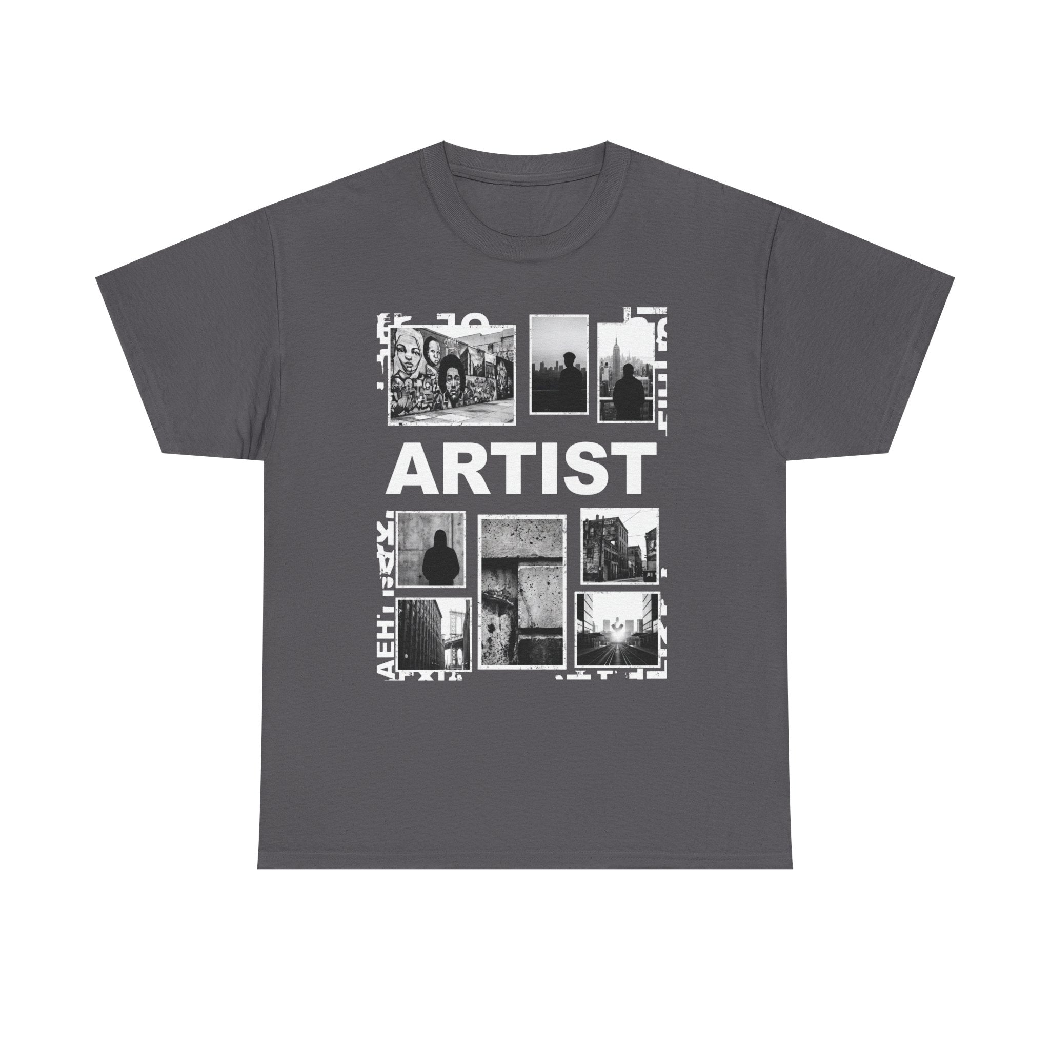 Artist Photo Collage Tee — "ARTIST" Graphic T-Shirt