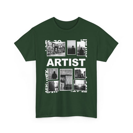 Artist Photo Collage Tee — "ARTIST" Graphic T-Shirt