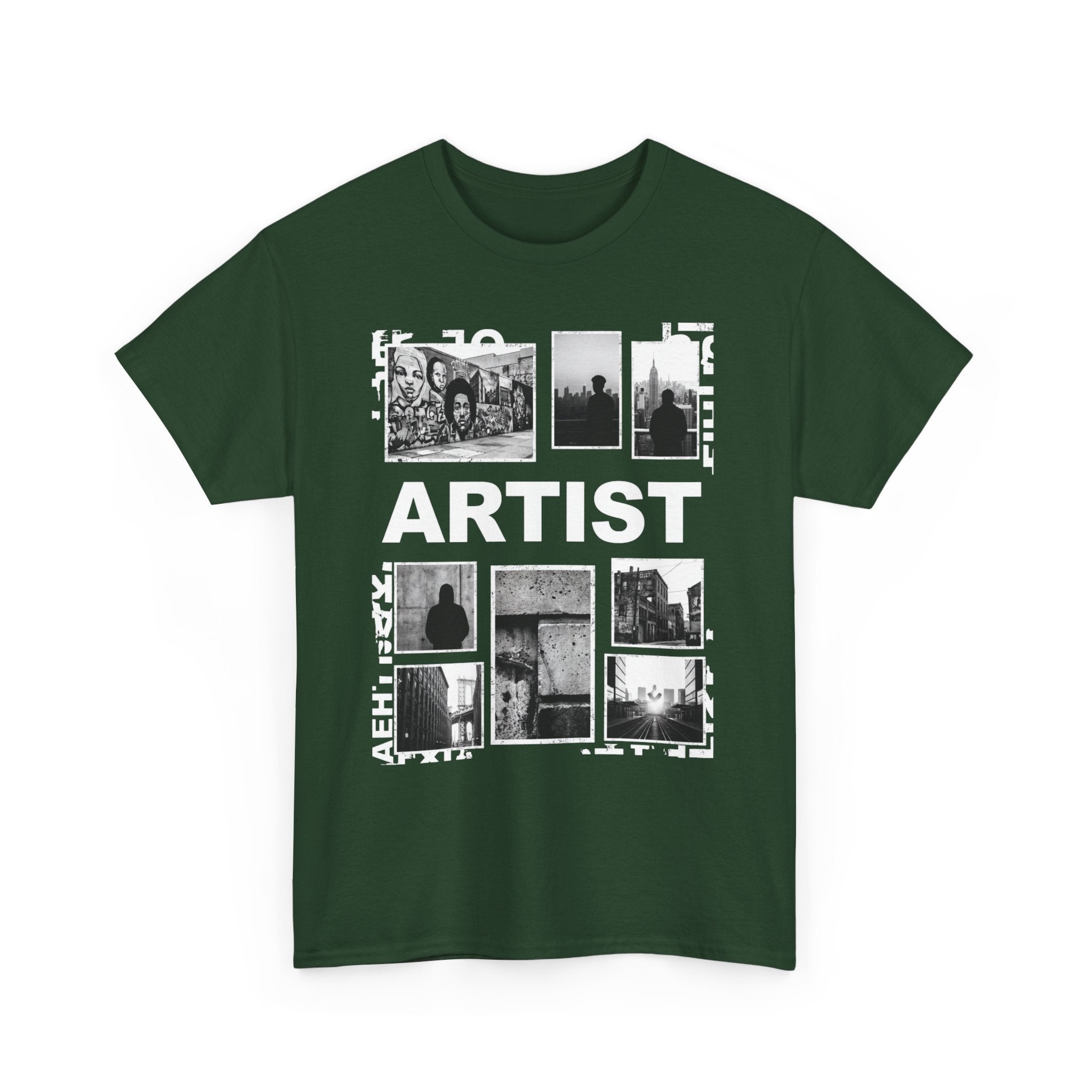 Artist Photo Collage Tee — "ARTIST" Graphic T-Shirt