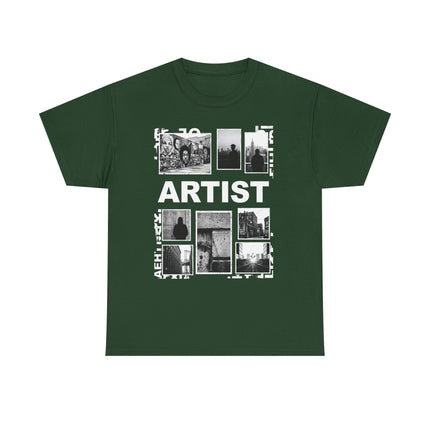 Artist Photo Collage Tee — "ARTIST" Graphic T-Shirt